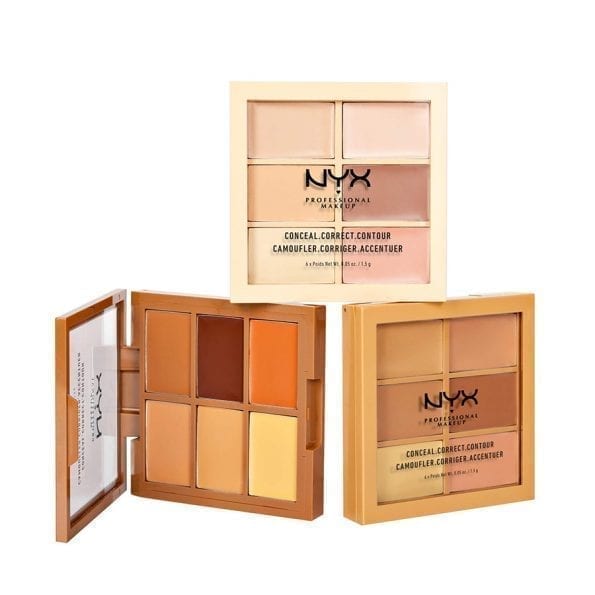 NYX Concealer +Contour Palette 6 In 1 Small Brown Packing (1)