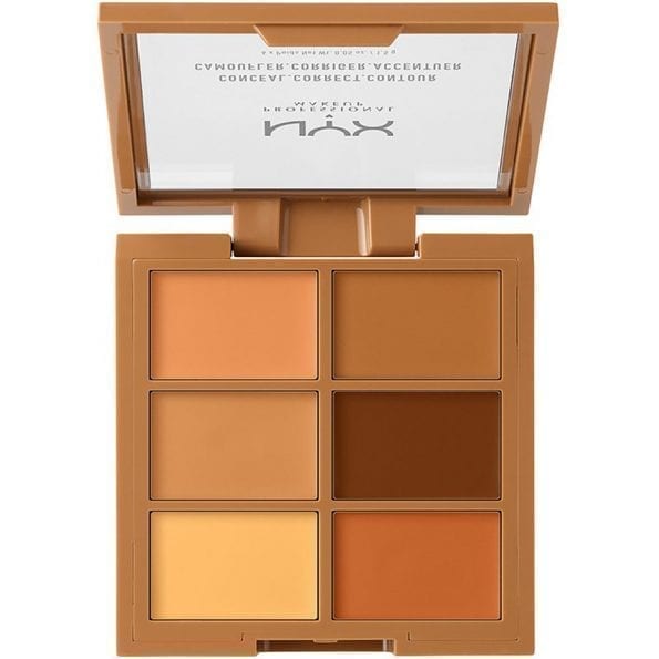 NYX Concealer +Contour Palette 6 In 1 Small Brown Packing (2)
