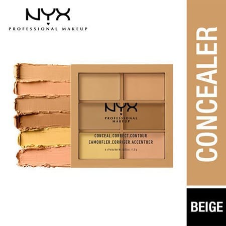 NYX Concealer +Contour Palette 6 In 1 Small Brown Packing (4)