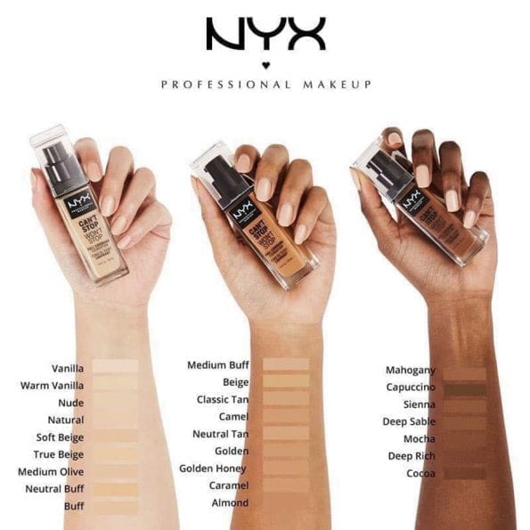 Nyx Cant Stop Wont Stop Foundation (6)