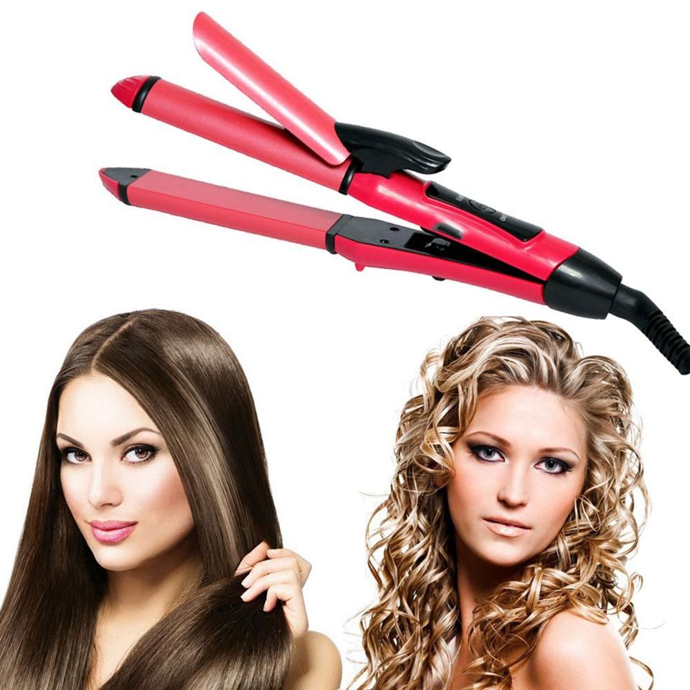 2in1 Braun Hair Straightener & Hair Curler  2in1 Braun Hair  Straightener & Hair Curler in Pakistan